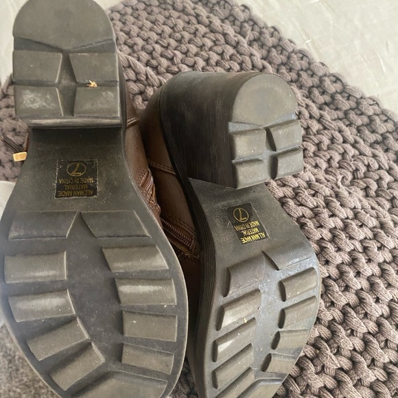 Brown Leather Ankle Boots - Picture 7 of 7